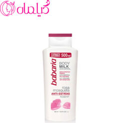 شیر بدن ضد ترک باباریا حاوی عصاره گل رز