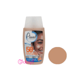 کرم ضدافتاب رنگ بژ طلایی SPF50 پیکسل مناسب پوست خشک تا نرمال