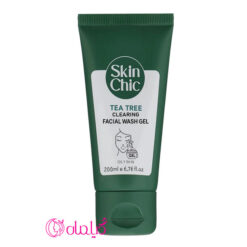 ژل شستشو صورت اسکین شیک حاوی عصاره روغن درخت چای