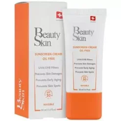 کرم ضد آفتاب فاقد چربی بی رنگ بیوتی اسکین